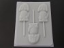 160sp Big Red Dog Chocolate or Hard Candy Lollipop Mold